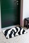 Black and White Thick Zebra-Print Doormat, 40x60 cm, with Non-Slip Sole, Decorative - 3