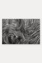 Black and White Wavy Pattern 877 Doormat, 40x60 cm, Non-Slip Sole, Decorative - 5