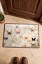 Pastel Butterfly Garden Patterned Doormat, 40x60 cm, with Non-Slip Sole, Decorative - 4
