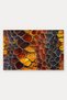 Orange Coffee Snake-Scale Patterned Doormat, 40x60 cm, with Non-Slip Sole, Decorative - 5