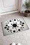 Black and White Geometric Patterned 017 Doormat, 40x60 cm, Non-Slip Sole, Decorative - 2