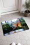 Colorful Butterfly Garden Pattern 653 Doormat, 40x60 cm, Non-Slip Sole, Decorative - 2
