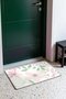 White, Pink, and Mint Pastel Floral Print Doormat, 40x60 cm, with Non-Slip Sole, Decorative - 3