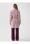 Women's Striped, Belted Plush Robe from Freezen Store - 5