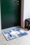 Blue and White Batik Print Doormat, 40x60 cm, with Non-Slip Sole, Decorative - 3