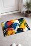 Colorful Primer Brush-Stroke Patterned Doormat, 40x60 cm, with Non-Slip Sole, Decorative - 2