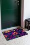 Purple Neon Pink Aztec-Patterned Doormat, 40x60 cm, with Non-Slip Sole, Decorative - 3