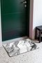 Gray and White Marble Patterned Doormat, 40x60 cm, with Non-Slip Sole, Decorative - 3