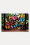 471 Colorful Butterfly-Patterned Doormat, 40x60 cm, with Non-Slip Sole, Decorative - 5