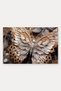 Brown Silver Butterfly-Patterned Doormat, 40x60 cm, with Non-Slip Sole, Decorative - 5