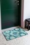 Aqua Green Lace Medallion-Patterned Doormat, 40x60 cm, with Non-Slip Sole, Decorative - 3