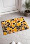 Mustard-Colored Coffee Stone Mosaic-Patterned Doormat, 40x60 cm, with Non-Slip Sole, Decorative - 2