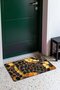 Black Gold Giraffe Mosaic-Patterned Doormat, 40x60 cm, Non-Slip Sole, Decorative - 3