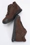 Men's, Women's, Unisex Comfort Ankle-High Casual Boots, Genuine Leather, Hj 18810m, Nubuck, Brown - 7