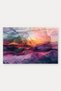 Purple and Orange Sunset Layered Pattern Doormat, 40x60 cm, with Non-Slip Sole, Decorative - 5