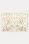 Cream Pastel Art Nouveau Leaf-Patterned Doormat, 40x60 cm, with Non-Slip Sole, Decorative - 5