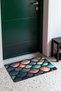 Black Mermaid-Patterned Doormat, 40x60 cm, with Non-Slip Sole, Decorative - 3