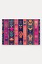 Pink and Purple Bohemian Striped Doormat, 40x60 cm, with Non-Slip Sole, Decorative - 5