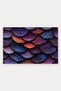 Purple-Burgundy Dragon-Patterned Doormat, 40x60 cm, with Non-Slip Sole, Decorative - 5