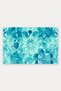 Turquoise Crystal Kaleidoscope-Patterned Doormat, 40x60 cm, with Non-Slip Sole, Decorative - 5
