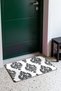White and Black Classic Damask-Patterned Doormat, 40x60 cm, with Non-Slip Sole, Decorative - 3