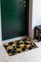 Black Gold Cell Leopard Print Doormat, 40x60 cm, with Non-Slip Sole, Decorative - 3