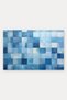 Blue-Toned Mosaic-Patterned Doormat, 40x60 cm, with Non-Slip Sole, Decorative - 5