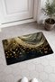 483 Golden Butterfly Dance Pattern Doormat, 40x60 cm, Non-Slip Sole, Decorative - 2