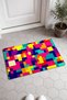Colorful Pixel Mosaic Patterned Doormat, 40x60 cm, with Non-Slip Sole, Decorative - 2