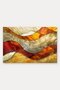 Brown "Golden Waves" Pattern 864 Doormat, 40x60 cm, Non-Slip Sole, Decorative - 5
