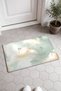 Mint Cream "Dream Cloud" Patterned Doormat, 40x60 cm, with Non-Slip Sole, Decorative - 2