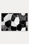 Black and White Marble Patterned Doormat, 40x60 cm, with Non-Slip Sole, Decorative - 5