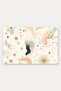 Cream Peach Star-Abstract Patterned Doormat, 40x60 cm, with Non-Slip Sole, Decorative - 5