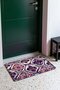 Purple Cream Ottoman Tile-Patterned Doormat, 40x60 cm, with Non-Slip Sole, Decorative - 3