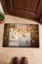 578 Orange Butterfly Dance Pattern Doormat, 40x60 cm, Non-Slip Sole, Decorative - 4