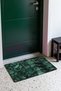 Dark Green Snake-Scale Patterned Leather Doormat, 40x60 cm, with Non-Slip Sole, Decorative - 3