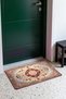 Red and Blue Flower Garden Turkish Rug with Floral Print 785 Doormat, 40x60 cm, with Non-Slip Sole - 2