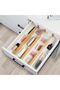Bamboo Drawer Dividers 6-Pack, Adjustable Kitchen Drawer Organisers - 6