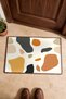 Cream Mustard Terrazzo-Patterned Doormat, 40x60 cm, with Non-Slip Sole, Decorative - 4