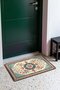 Red and Blue Flower Garden Turkish Rug-Floral Print 783 Doormat, 40x60 cm, with Non-Slip Sole - 2