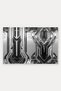 Silver Metallic Art Deco-Patterned Doormat, 40x60 cm, with Non-Slip Sole, Decorative - 5