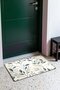 Gray-Leafed Botanical Branch Pattern Doormat, 40x60 cm, with Non-Slip Sole, Decorative - 3