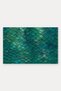 Emerald Mermaid-Patterned Doormat, 40x60 cm, with Non-Slip Sole, Decorative - 5