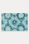 Aqua Green Lace Medallion-Patterned Doormat, 40x60 cm, with Non-Slip Sole, Decorative - 5