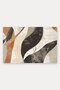 Terracotta Color Tile with Black Wavy Texture Pattern Doormat, 40x60 cm, Non-Slip Sole, Decorative - 5