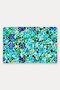 Turquoise Green Dot Mosaic-Patterned Doormat, 40x60 cm, with Non-Slip Sole, Decorative - 5