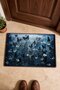 Black Butterflies Garden-Patterned Doormat, 40x60 cm, Non-Slip Sole, Decorative - 4
