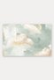 Mint Cream "Dream Cloud" Patterned Doormat, 40x60 cm, with Non-Slip Sole, Decorative - 5