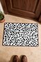 Black and White Dalmatian-Polka Dot Doormat, 40x60 cm, with Non-Slip Sole, Decorative - 4