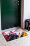 Pink and Yellow Abstract Patterned Doormat, 40x60 cm, with Non-Slip Sole, Decorative - 3